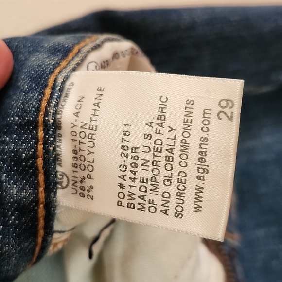 AG Adriano Goldschmied the Erin Pencil midi jean skirt distressed, women's 29. - Picture 6 of 8